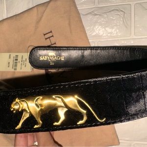 Sabyasachi Black Tiger Velver Belt